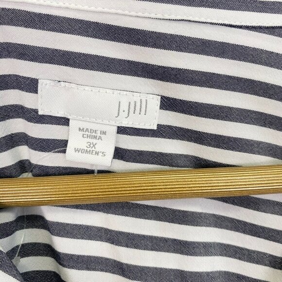 J. Jill Striped Button Down Top - Picture 7 of 12
